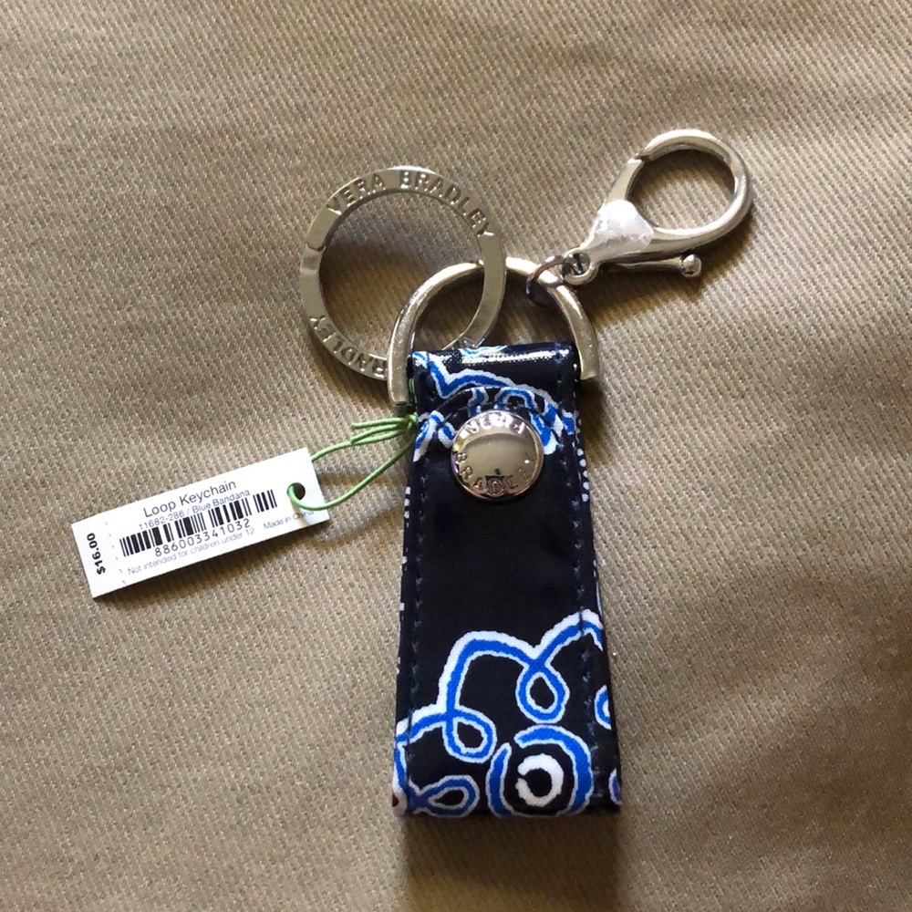 VB Loop Keychain, blue bandana